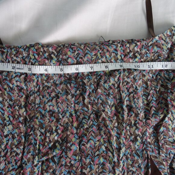 womens 13 1/2 waist skirt patterned - Picture 7 of 8